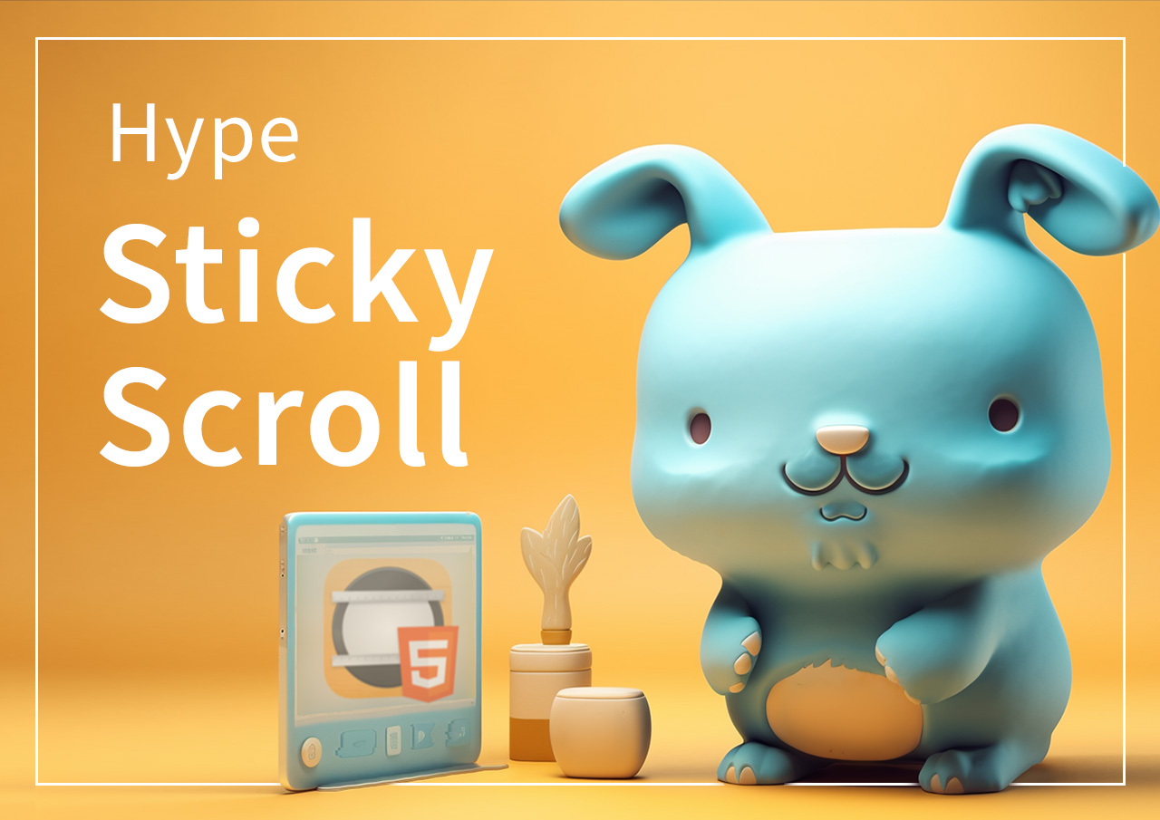 HypeStickyScroll — original repository artwork